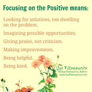 being positive means