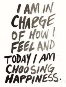 I am in charge and I am choosing