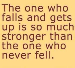 the one who falls and gets up