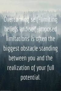 overcoming self limiting beleifs