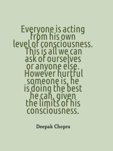 acting according to own consciousness