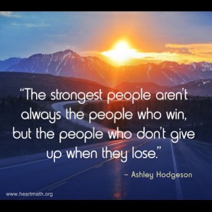 strongest people don't give up