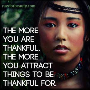 the more u are thankful