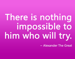 there is nothing impossible
